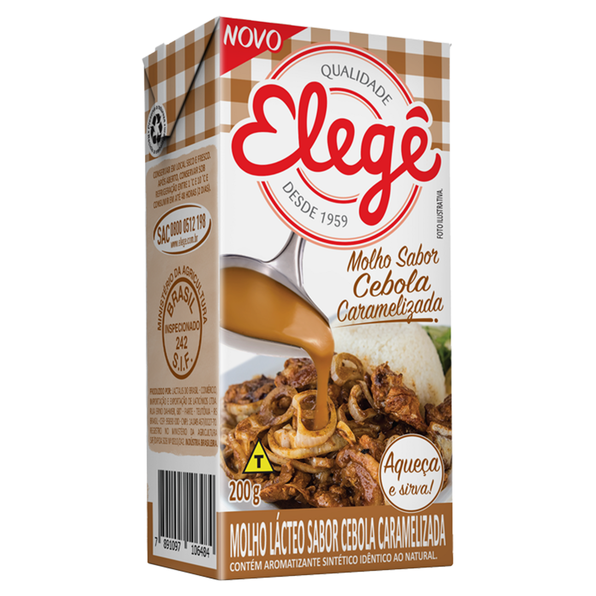 Molho Cebola Caramelizada Elegê Caixa 200g