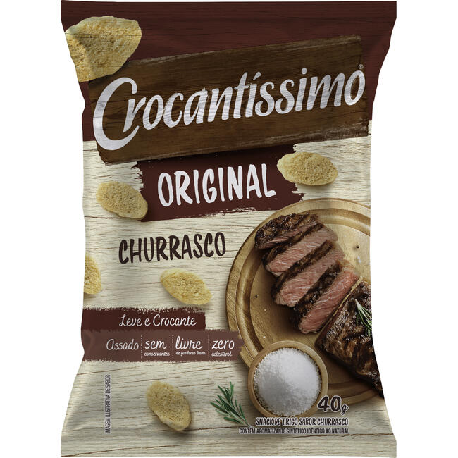 Snack Crocantíssimo Churrasco Pacote 40g