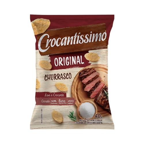 Snack Crocantíssimo Churrasco Pacote 40g