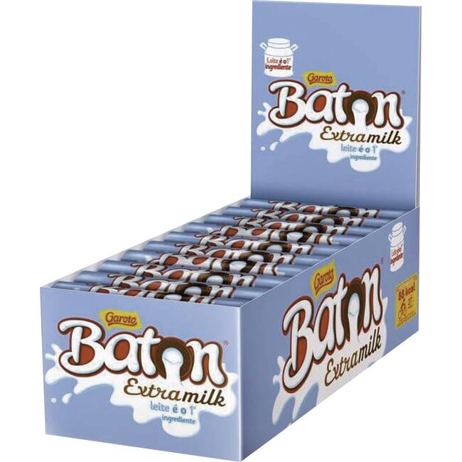 Chocolate Baton Garoto Extramilk 30 un