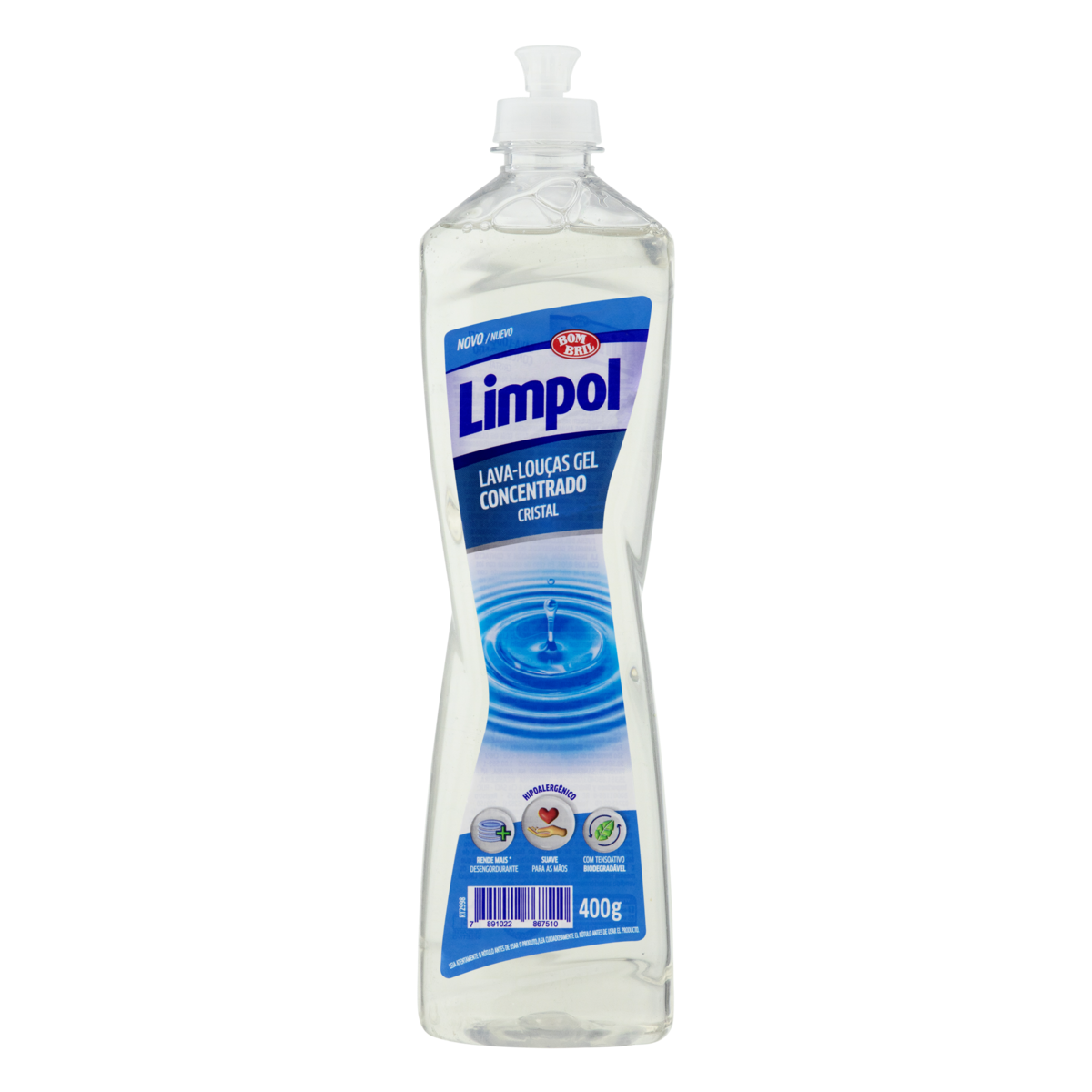 Detergente Gel LIMPOL Cristal Concentrado 400g