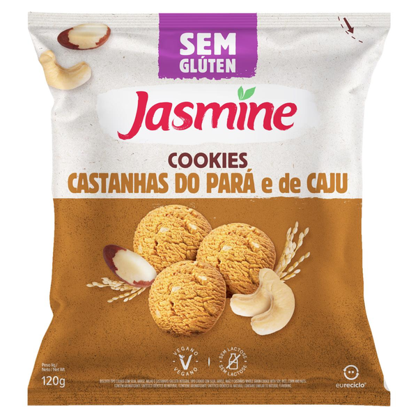 Cookie Jasmine 120g - Sem Glúten - Castanha-de-caju