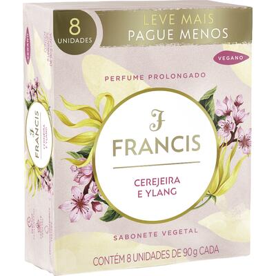 Sabonete Francis Clássico Rosa 8x90g