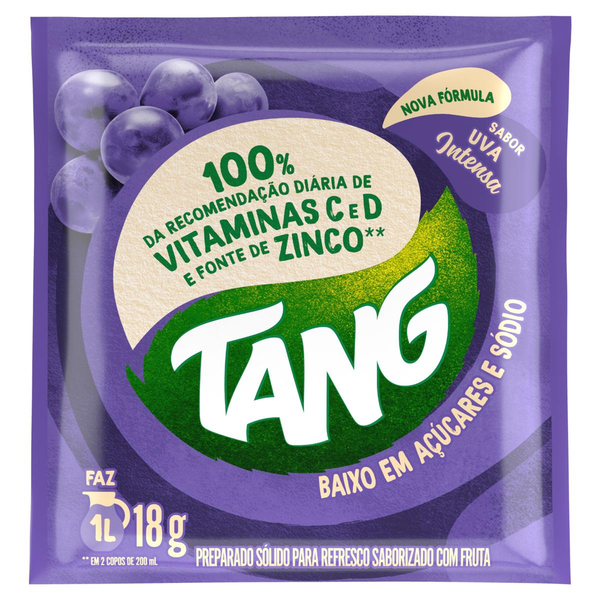 Refresco em pó Tang Uva Intensa 18g