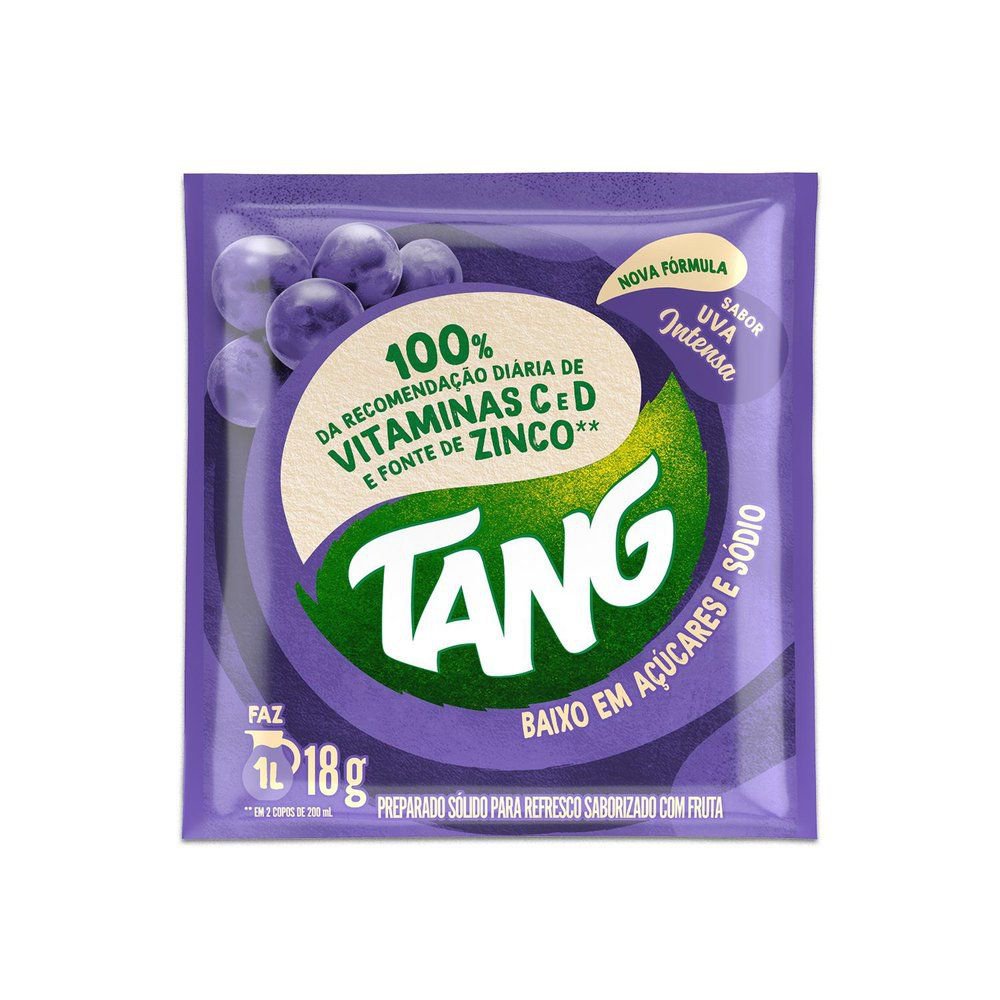 Refresco em pó Tang Uva Intensa 18g