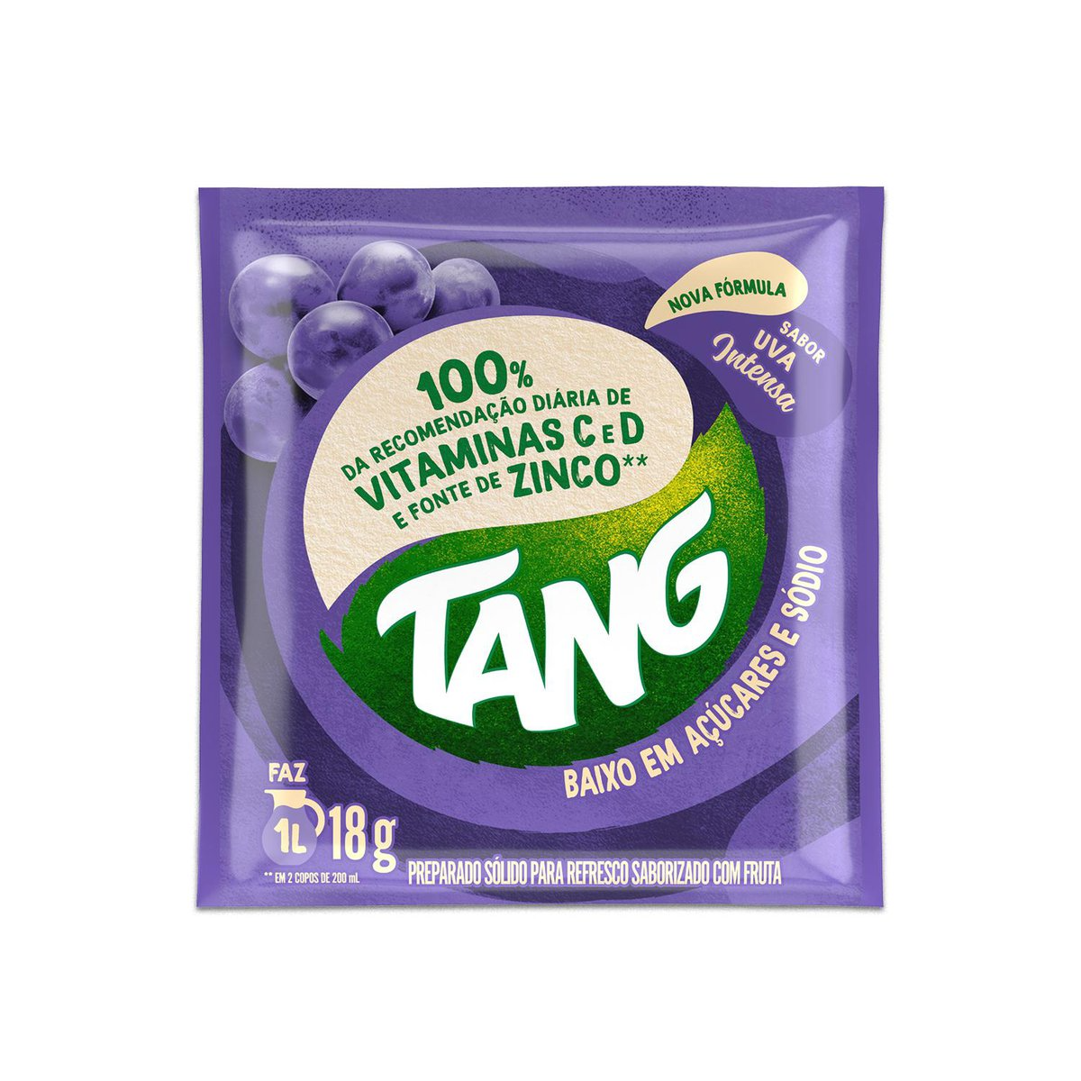 Refresco em pó Tang Uva Intensa 18g
