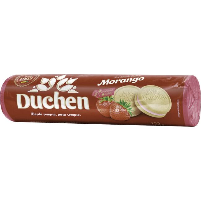 Biscoito Recheado Duchen Morango 123g