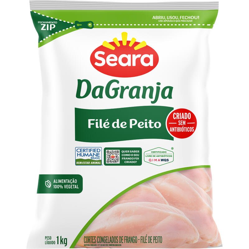 Filé de Peito de Frango DaGranja Congelado 1kg