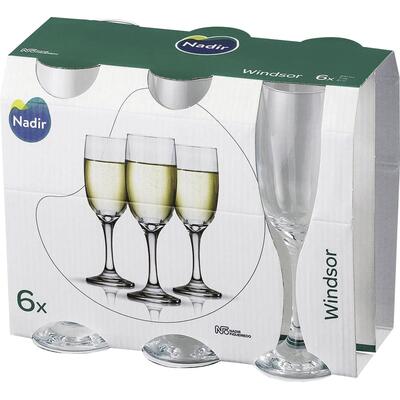 Taça para Champagne Nadir Windsor - 210ml 6 un