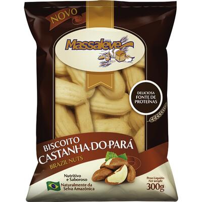 Biscoito Massaleve Castanha-do-Pará 300g