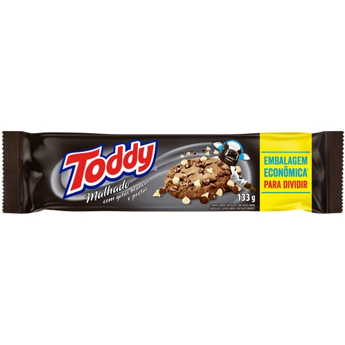 Biscoito Cookie Baunilha Com Gotas De Chocolate Toddy Pacote 57G