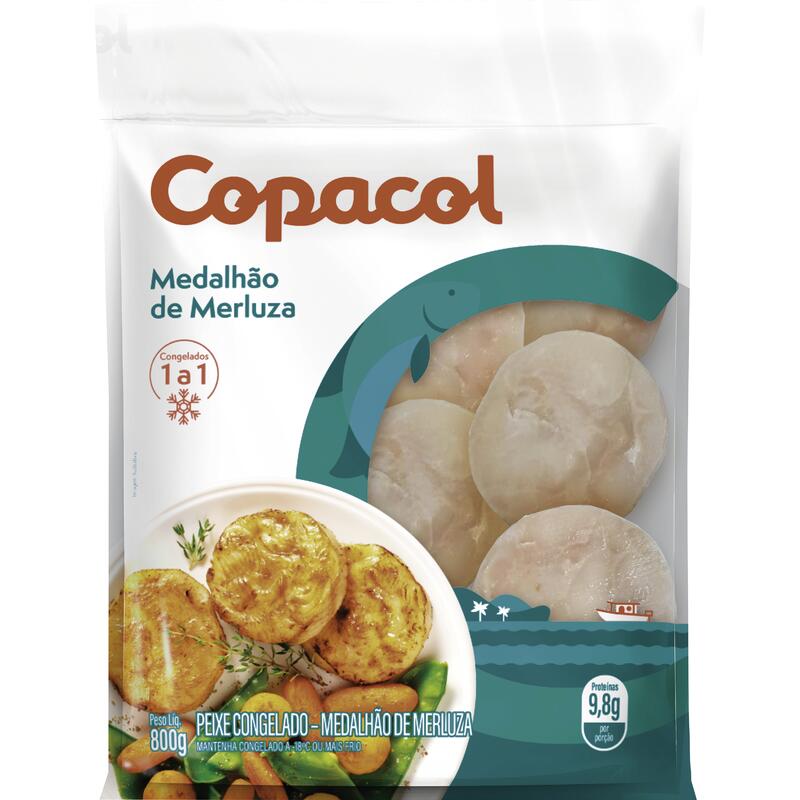 Medalhão de Merluza Copacol Congelado 800g