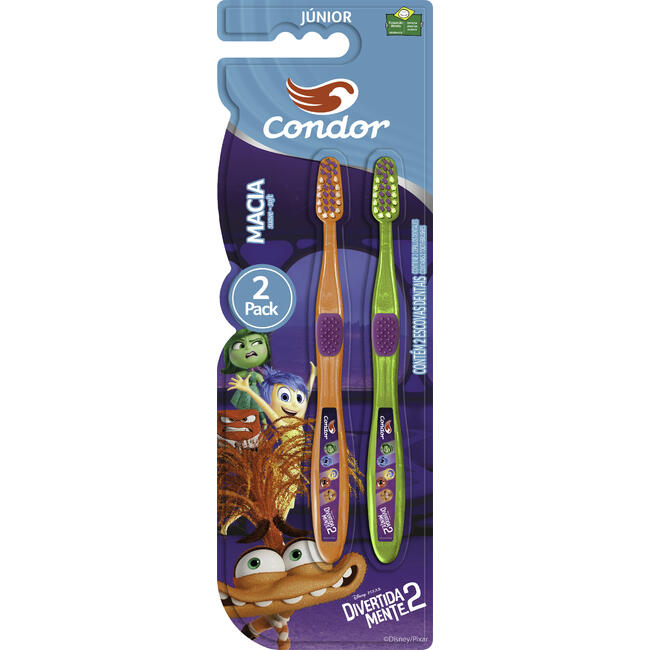 Escova Dental Condor Divertidamente 2 2un