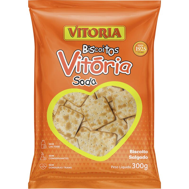 Biscoito Vitória Água e Sal Soda 300g