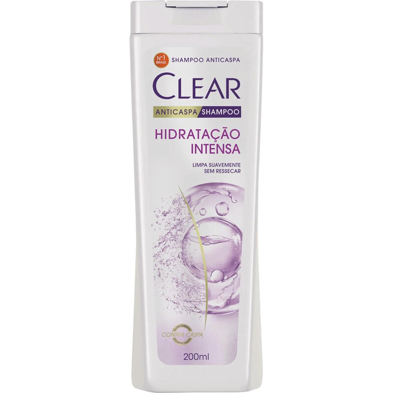 Shampoo Anticaspa Clear Hidratação Intensa 200ml