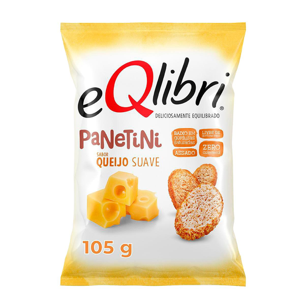 Biscoito eQlibri Panetini 105g - Queijo Suave