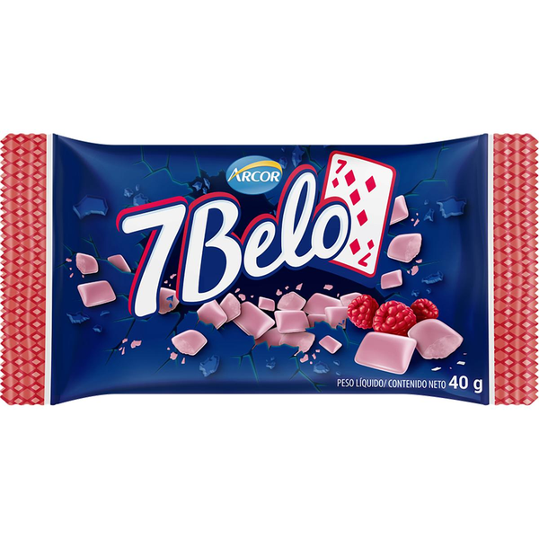 Bala Arcor 7 Belo 40g - Framboesa