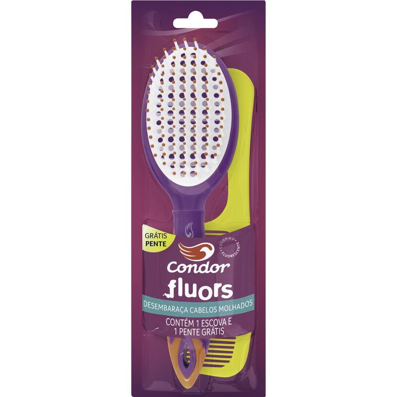 Escova para Cabelo Condor Grátis Pente Ref.6802 un