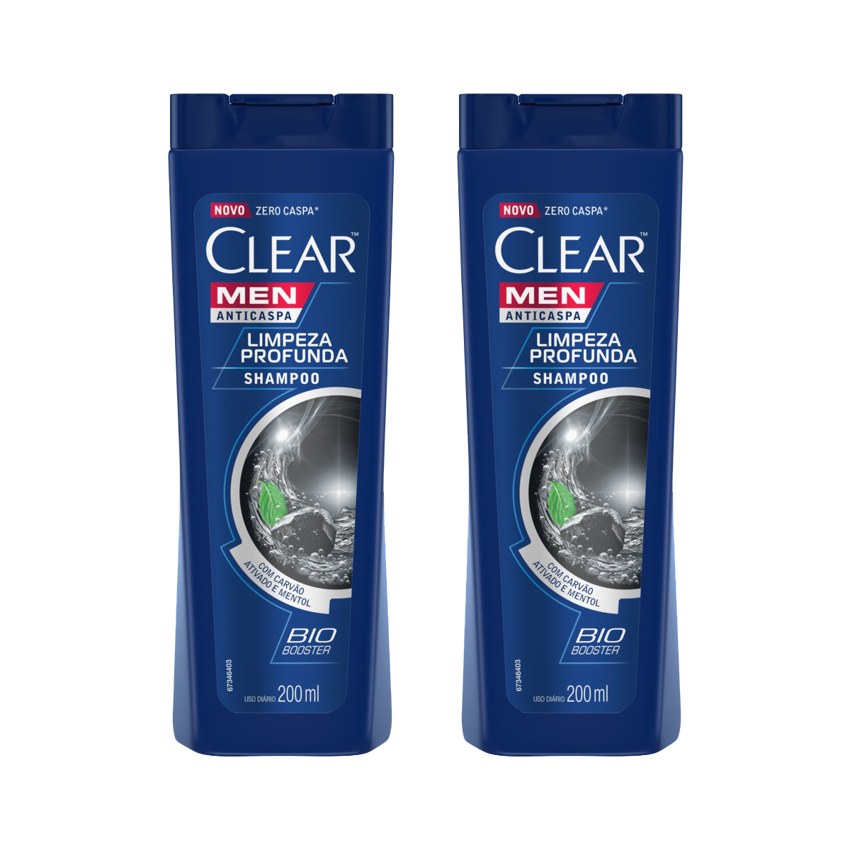 Kit Clear com 2 Shampoos Limpeza Profunda 200ml Cada