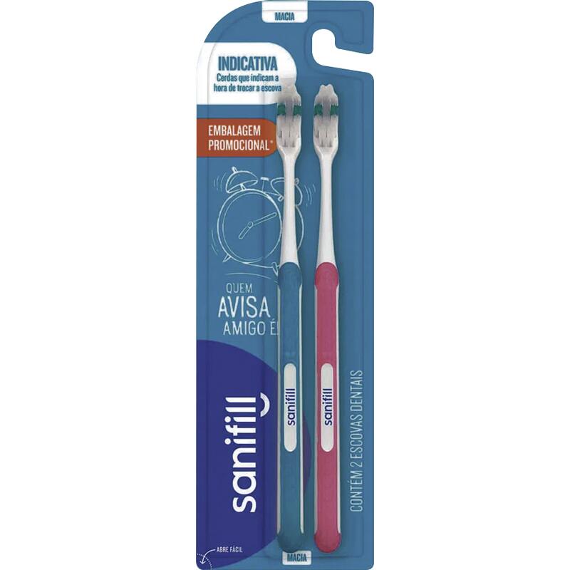 Escova Dental Sanifill Indicativa Macia 2 un