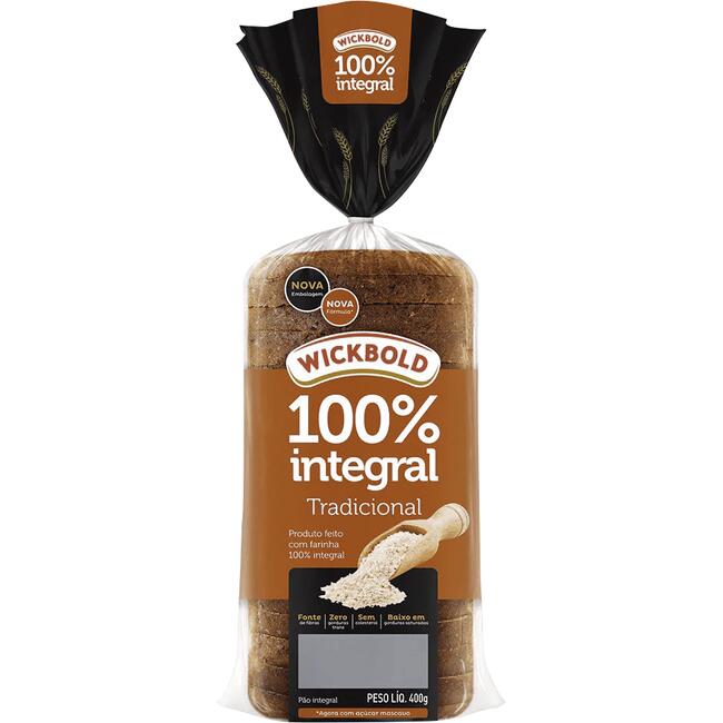 Pão de Forma Wickbold 100% Integral 400g