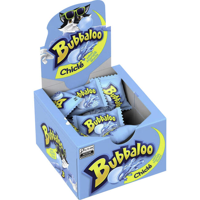 Chiclete Adams Bubbaloo Hortelã e Menta 60x5g