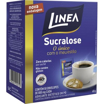 Adoçante Linea Sucralose Minissachê 50x0,8g