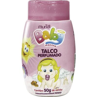 Talco Infantil Muriel Baby Rosa 50g