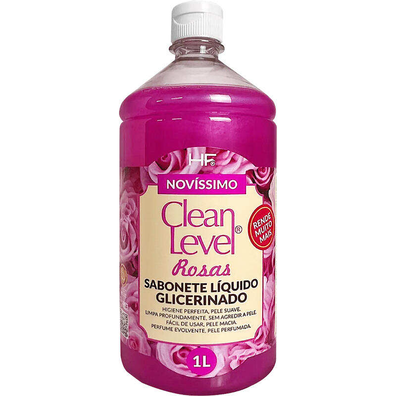 Sabonete Líquido Clean Level Rosas 1L