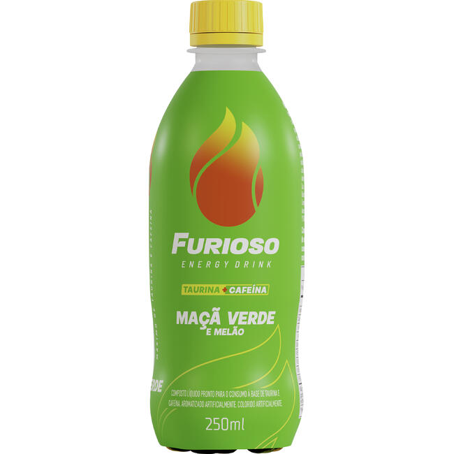 Energético Furioso Melon e Green Apple 250ml