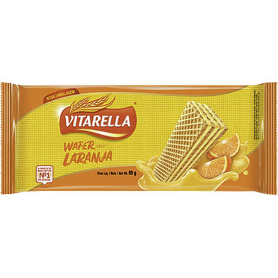 Biscoito Wafer Vitarella Laranja 80g
