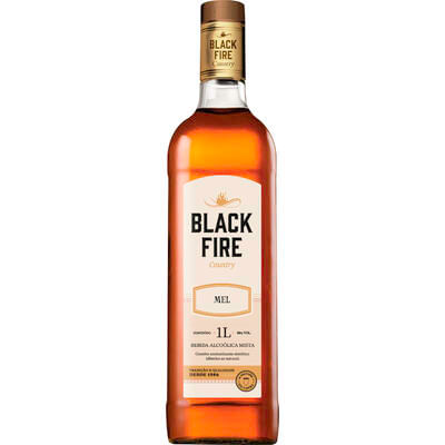 Bebida Alcoólica Mista Black Fire Mel 1L