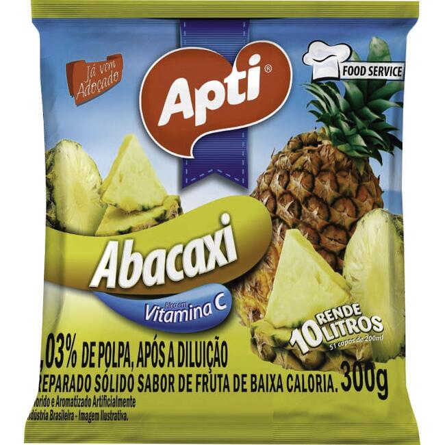 Refresco em pó Apti Abacaxi 300g
