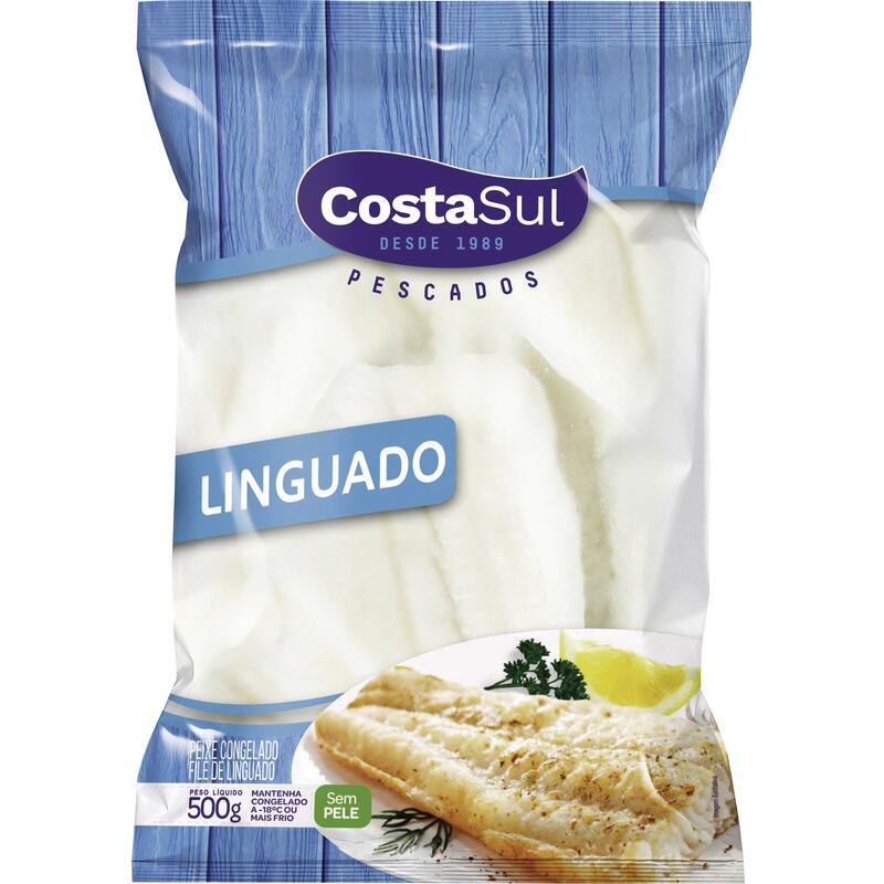 Filé de Peixe Linguado Costa Sul Congelado 500g