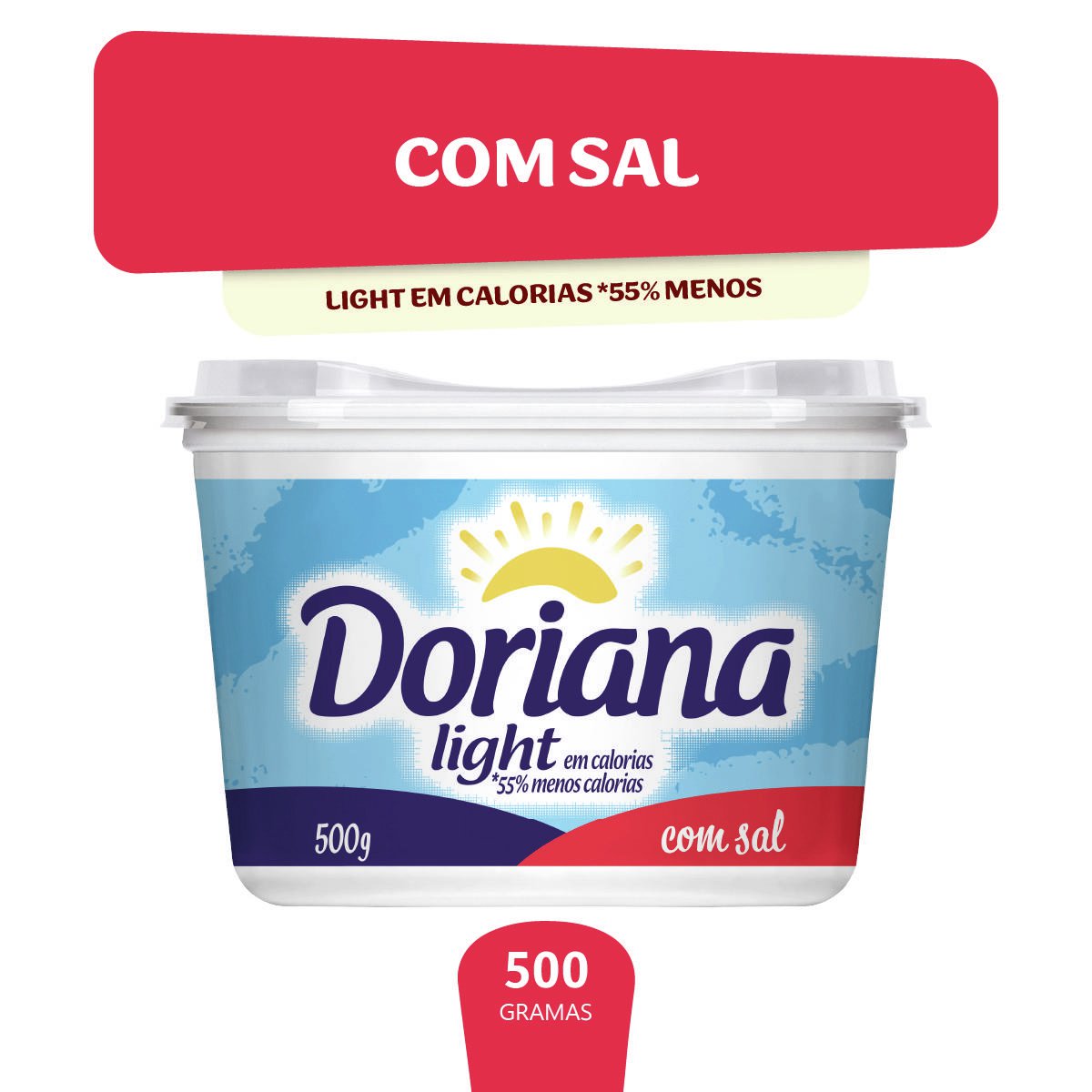 Margarina Cremosa Light com Sal  Doriana 500g