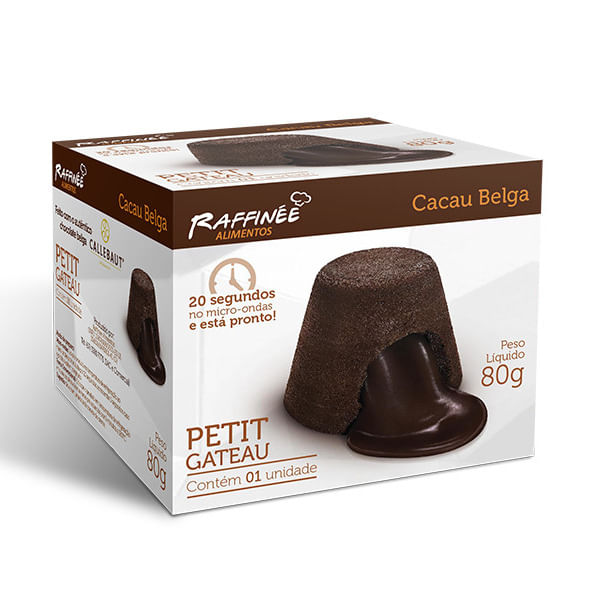 Petit Gateau RAFFINEE Cacau Belga Congelado 80g