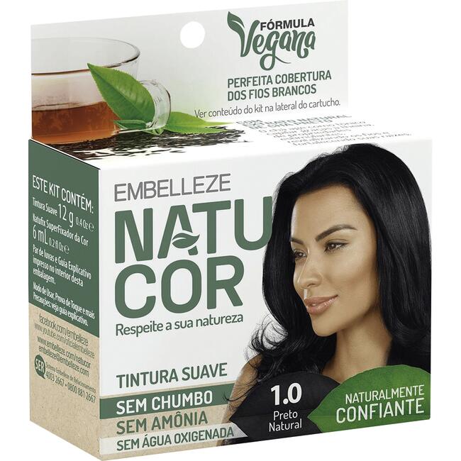 Tintura Natucor 1.0 Preto Natural 1 kit