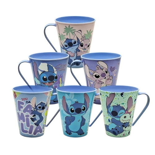 Caneca Plasutil Stitch 360ml Un