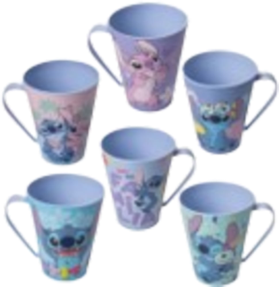 Caneca Plasutil Stitch 360ml Un