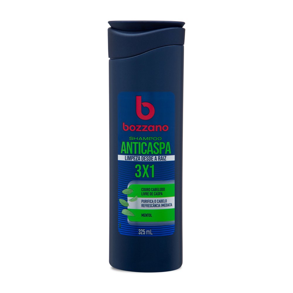Shampoo Anticaspa Mentol Bozzano Frasco 325ml