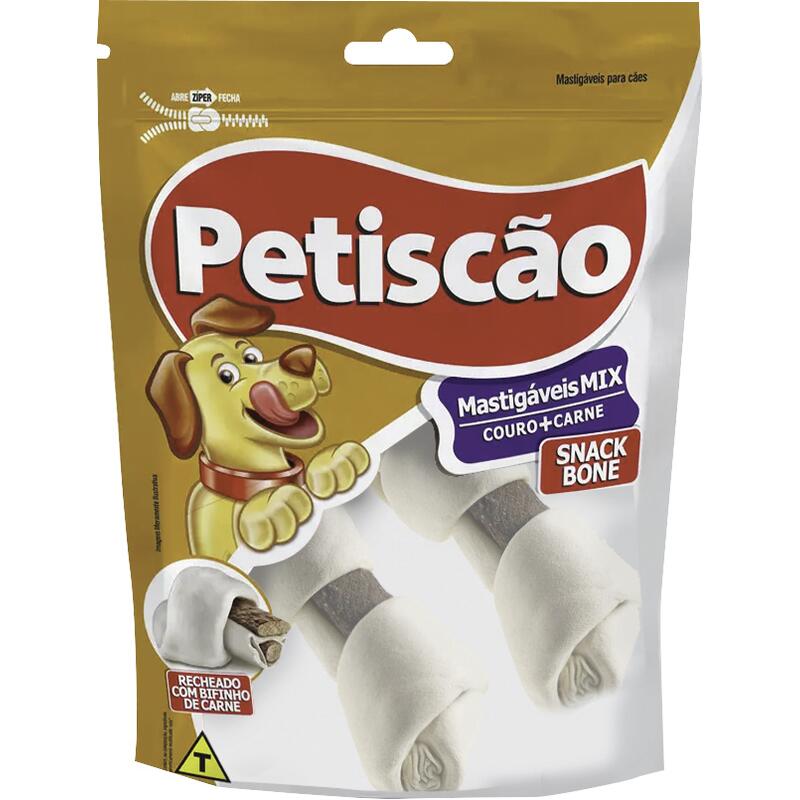 Osso Snack Bone Petiscão Nó 3/4 2 un