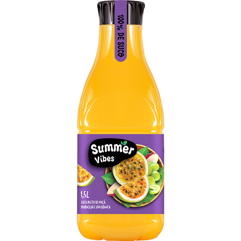 Suco Summer Vibes Maçã, maracujá e uva 1,5L