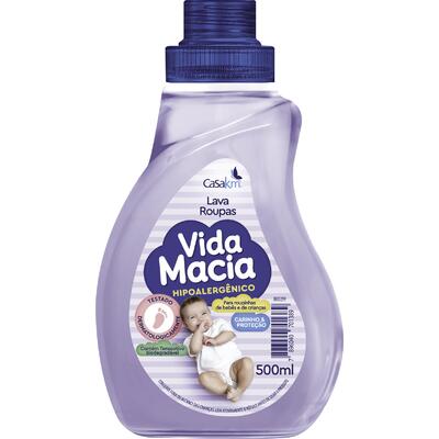 Lava Roupas Líquido Vida Macia 500ml