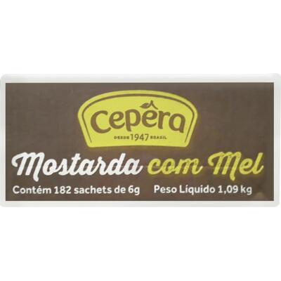 Molho Mostarda com Mel Cepêra Minissachê 182x6g