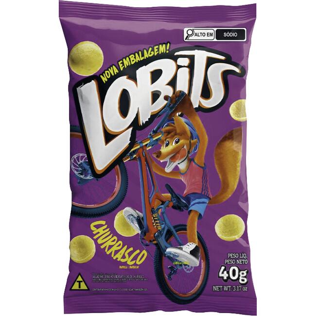 Salgadinho Lobits Churrasco 40g