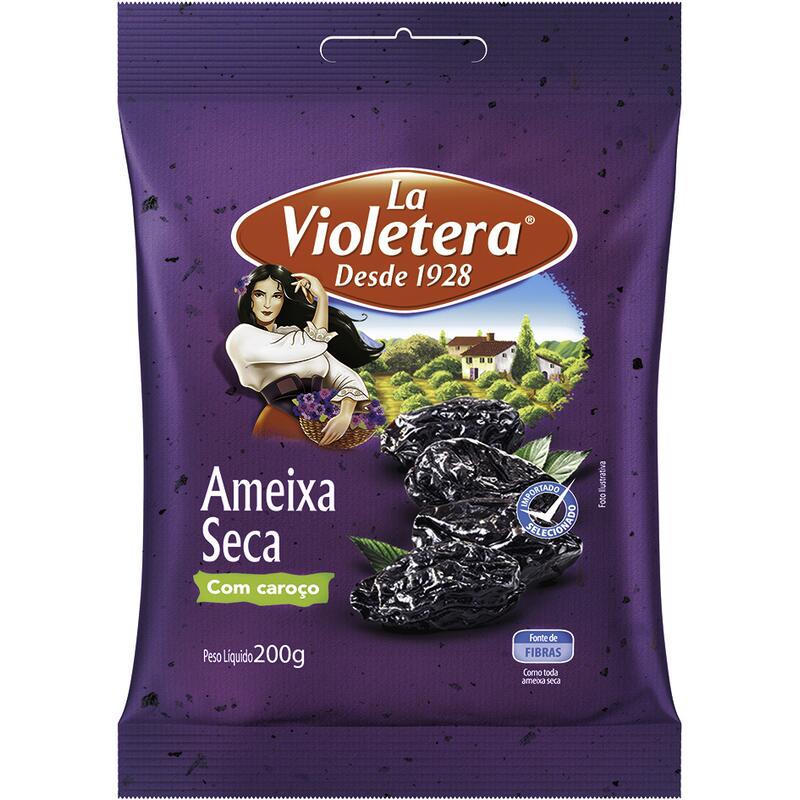Ameixa Seca La Violetera Com caroço 200g