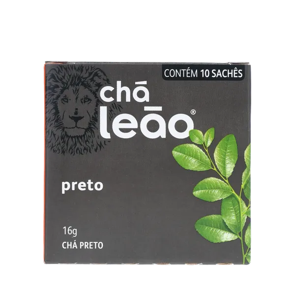 Chá Leão 16g - Chá Preto - Com 10 Saquinhos