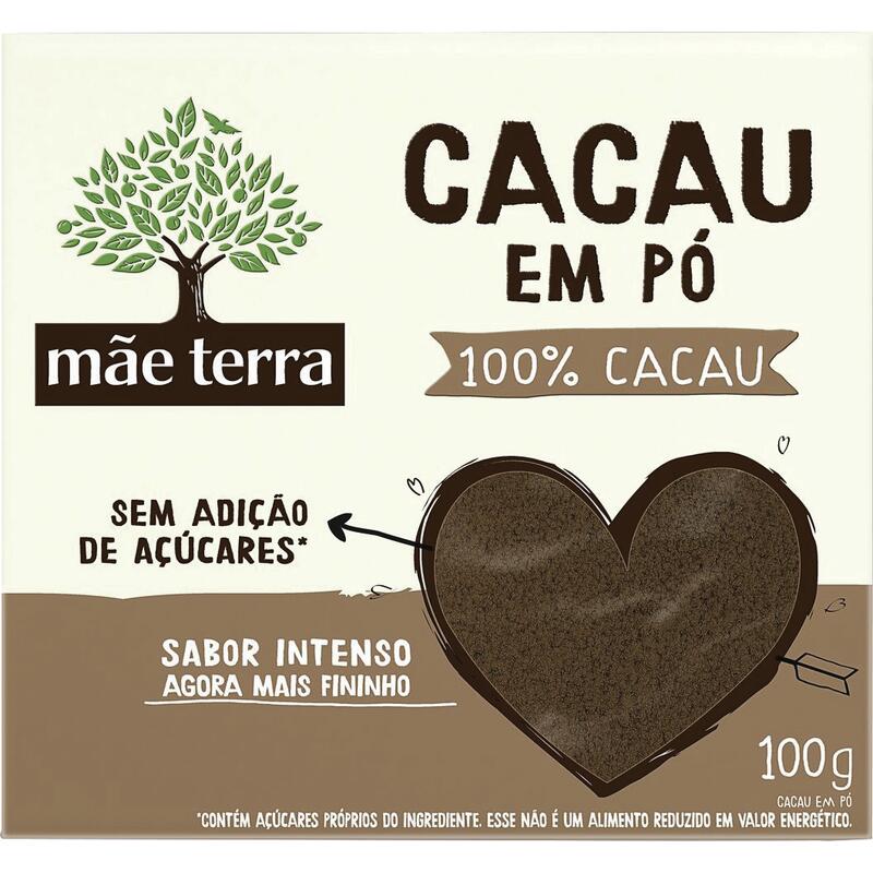 Cacau em Pó Mãe Terra 100% Cacau 100g