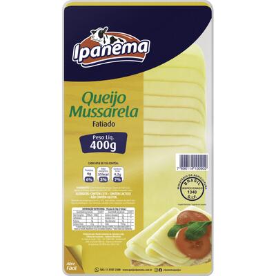 Queijo Mussarela Ipanema Fatiado 400g