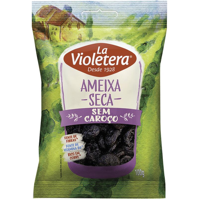 Ameixa Seca La Violetera Sem caroço 100g